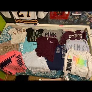 Huge Lot of Pink VS Shirts